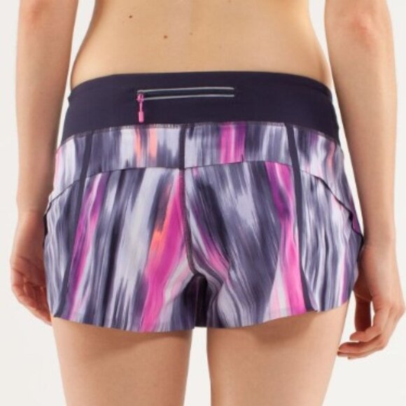 Lululemon Run: Speed Short *Naked Seam Mirage Deep Indigo / Black - Picture 2 of 5